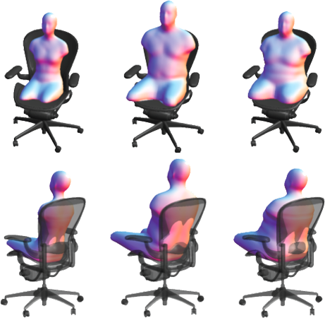 Modeling variability in torso shape for chair and seat design